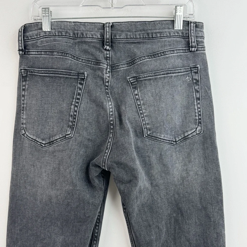 Rag & Bone Slim Jeans Mens 30x32 Gray Fit 2 Tapered Dark Wash Stretch Denim